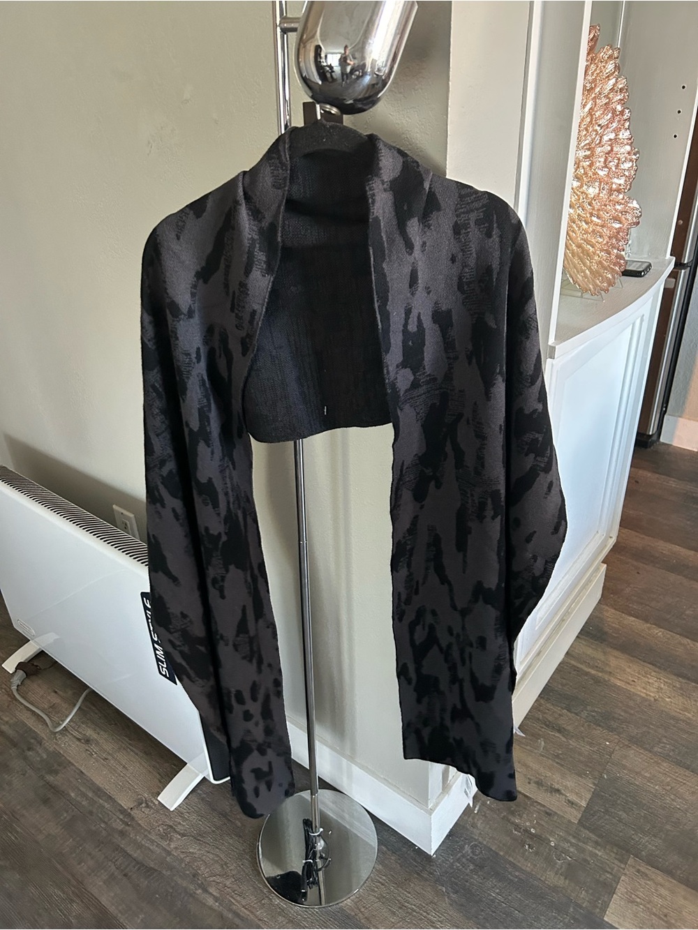 lululemon athletica Black & Charcoal Open-Front Jacquard Knit